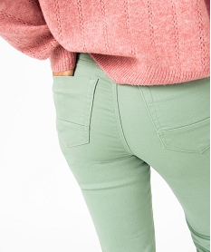pantalon femme coupe regular taille normale vert pantalonsE080101_2