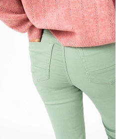 pantalon coupe regular taille normale femme vert pantalonsE080101_2