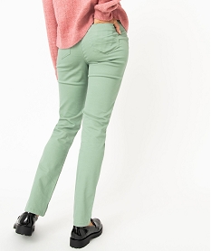 pantalon coupe regular taille normale femme vertE080101_3