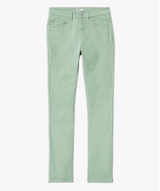 pantalon coupe regular taille normale femme vert pantalonsE080101_4