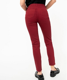 pantalon coupe slim taille normale femme rougeE080201_3