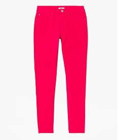 pantalon coupe slim taille normale femme rose pantalonsE080301_4