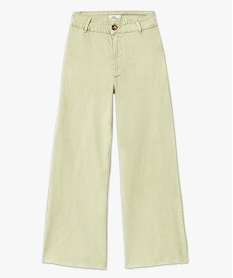 jean  wide leg  taille haute longueur 78eme femme vert pantalonsE080401_4