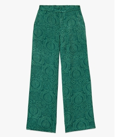 pantalon large en satin fluide imprime femme imprime pantalonsE081001_4