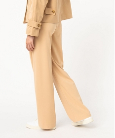 pantalon large et souple femme orange pantalonsE081201_3