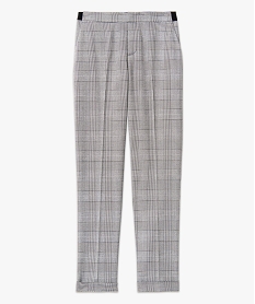 pantalon a motif prince de galles et ceinture elastique femme imprime pantalonsE081301_4
