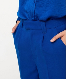 pantalon de tailleur large femme bleuE081401_2