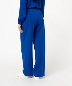 pantalon de tailleur large femme bleuE081401_3