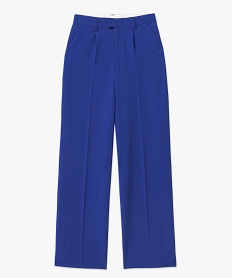 pantalon de tailleur large femme bleu pantalonsE081401_4