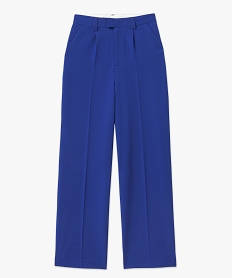 pantalon de tailleur large femme bleuE081401_4