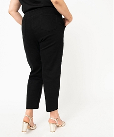 pantalon slouchy a taille elastique femme grande taille noirE081501_3
