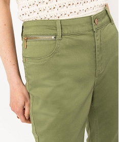 pantalon en toile coupe slim push-up femme vert pantalonsE082001_2