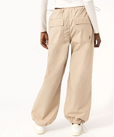 pantalon large esprit cargo femme - camps united beige pantalons cargoE082601_3