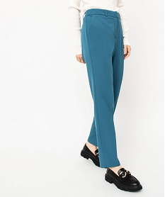 pantalon de tailleur femme bleu pantalonsE083001_1