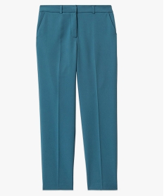 pantalon de tailleur femme bleu pantalonsE083001_4