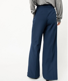 pantalon de costume coupe large femme bleu pantalonsE083101_3