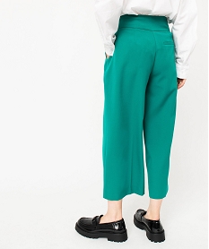 pantacourt ample a pinces femme vert pantacourtsE084001_3