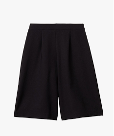 bermuda ample a pinces femme noir shortsE084101_4