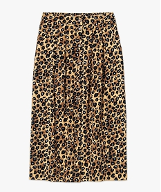 jupe droite midi a boutons imprime leopard femme imprimeE084201_4