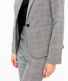 veste de tailleur a motif prince de galles femme imprime vestesE085401_2