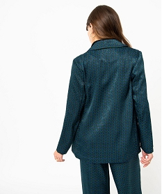 veste blazer femme imprimee en matiere satinee imprime vestesE085901_3