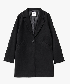 manteau long a col tailleur femme noir manteauxE088201_4