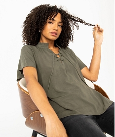 SWEAT ECRU/NOIR BLOUSE VERT:40288490388-Viscose////
