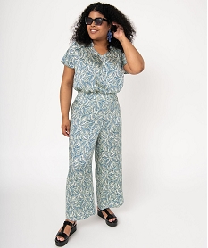blouse imprimee a manches courtes femme grande taille imprime chemisiers et blousesE090901_4