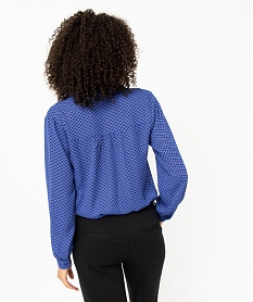 chemise imprimee a manches longues femme imprime chemisiersE091501_3