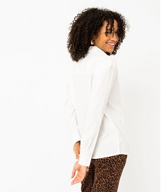 chemise ample en coton uni femme blanc chemisiersE091901_3