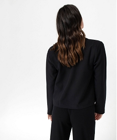 chemise a manches longues avec boutons metalliques femme noir chemisiersE093301_3
