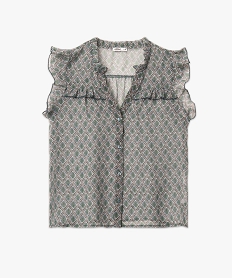 blouse sans manches imprimee en voile femme imprime blousesE096201_4