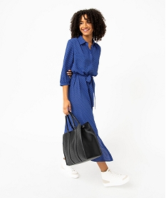 COMBI NOIR ROBE IMPRIME - AOP:40288710482-Polyester recyc////
