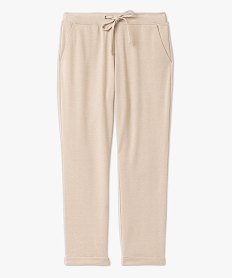 pantalon en maille extensible a micro motifs femme imprime pantalonsE098901_4