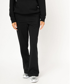 pantalon de jogging coupe flare femme noirE099001_1