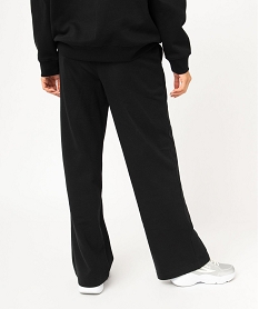 pantalon de jogging coupe flare femme noir pantalonsE099001_3