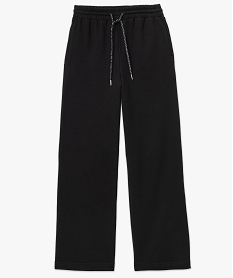 pantalon de jogging coupe large femme noir pantalonsE099001_4