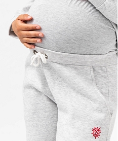 pantalon de jogging femme special maternite grisE099201_2