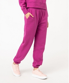 pantalon de jogging en molleton femme rose pantalons femme