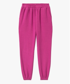 pantalon de jogging en molleton femme roseE099401_4