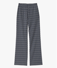 pantalon large en maille a motifs graphiques femme imprime pantalonsE099701_4
