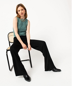 CHEMISE BLEU PANTALON NOIR:40289110285-Polyester////