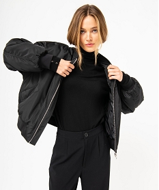 GEMO Blouson en nylon matelassé femme Noir