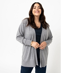 gilet femme grande taille coupe longue gris giletsE104201_1