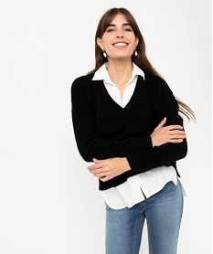 PANTOUFLE NOIR/VERT PULL NOIR:40289520626-Polyester////