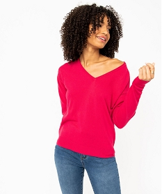 SWEAT ROSE FONCE PULL ROSE:40289530744-Acrylique////