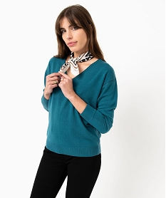 TEE-SHIRT BLEU PULL BLEU:40289530745-Acrylique////