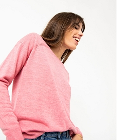 TEE-SHIRT BLEU PULL ROSE:40289530749-Acrylique////