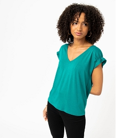 DORS BIEN NAVY BLAZER TEE-SHIRT BLEU CANARD:40289542298-Polyester////