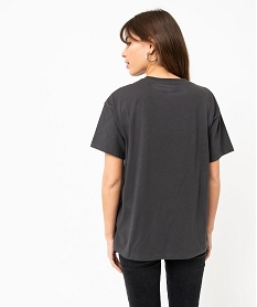 tee-shirt a manches courtes avec motif xxl femme - sakura noir t-shirts manches courtesE120301_3